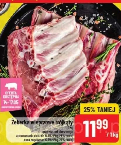 żeberka wieprzowe