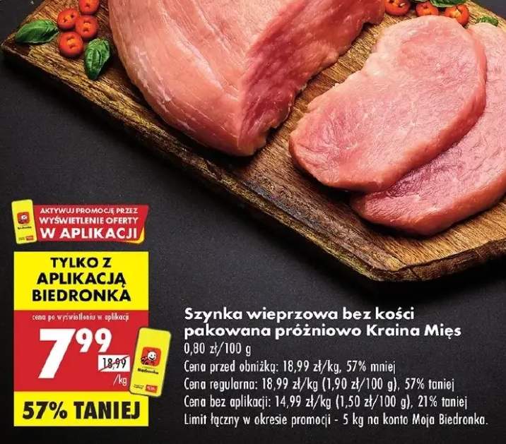 szynka wieprzowa surowa