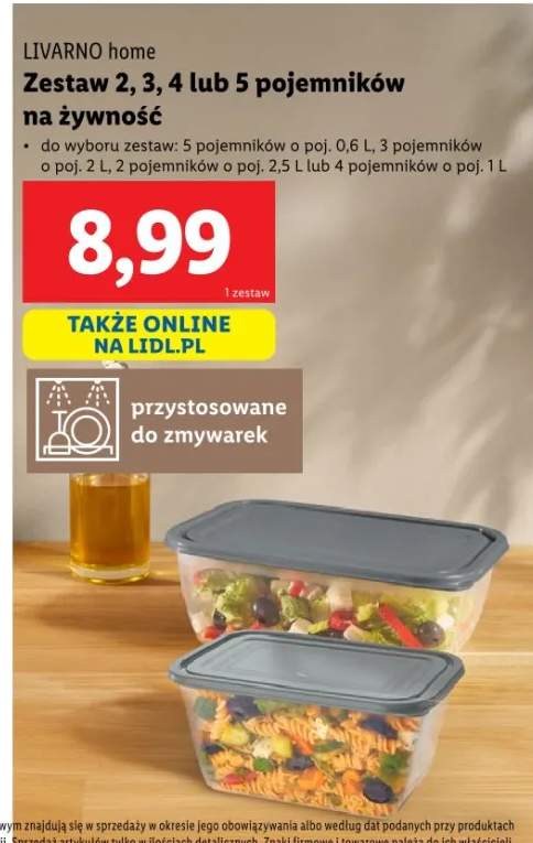 zestaw pojemników