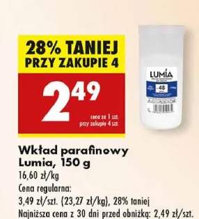 wkład parafinowy do znicza