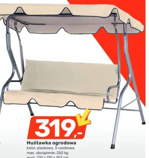 huśtawka ogrodowa