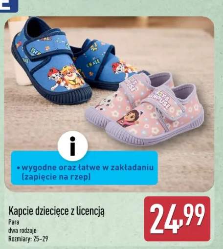 kapcie dziecięce