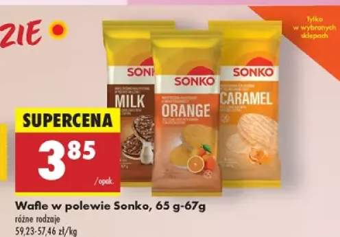 wafle w polewie