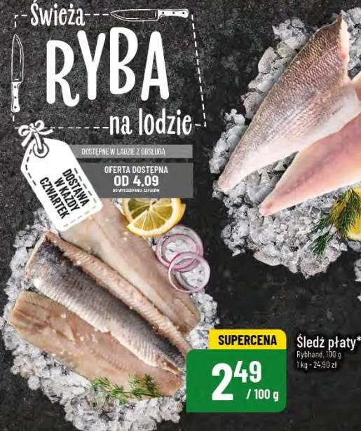 śledź płaty