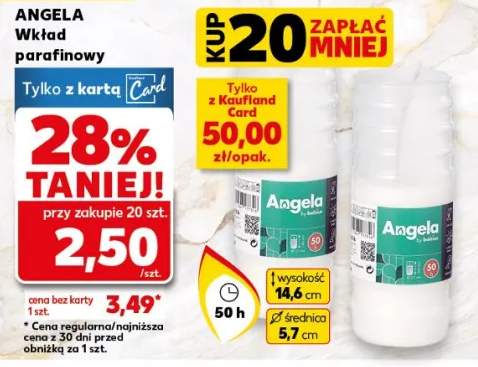wkład parafinowy do znicza