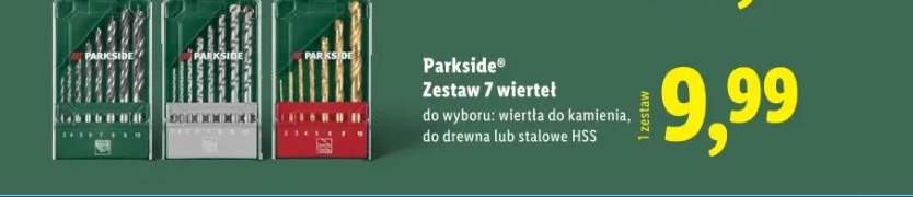 zestaw wierteł
