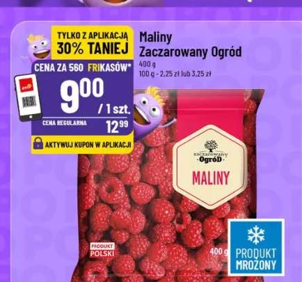 maliny mrożone