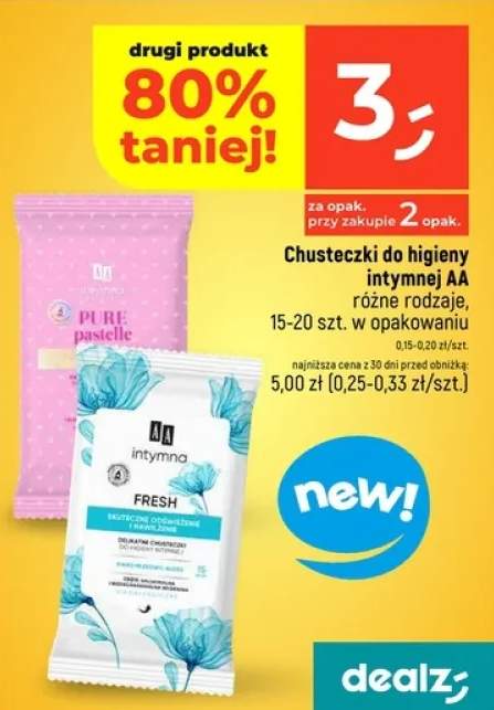 chusteczki do higieny intymnej