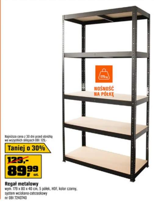 regał metalowy