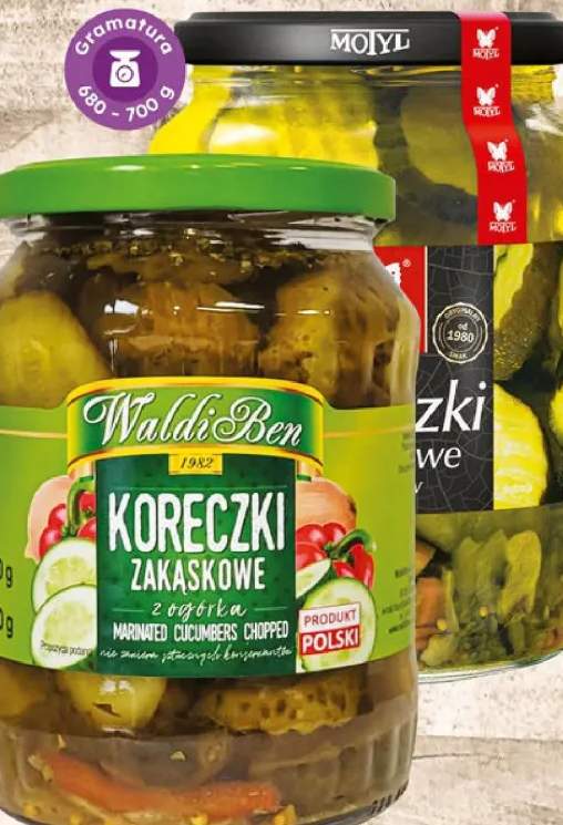 ogórki w plastrach