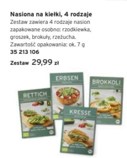 nasiona na kiełki