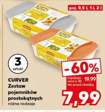 Zestaw pojemników prostokątnych