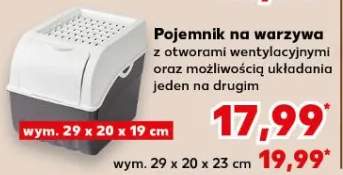 Pojemnik na warzywa z otworami wentylacyjnymi