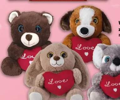 Walentynkowa zabawka z miękkiego pluszu