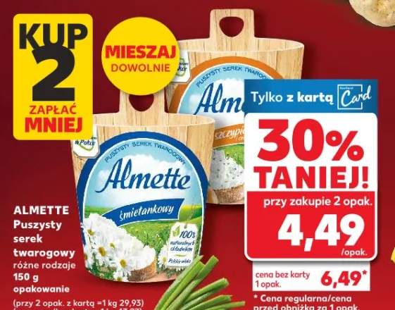 Puszysty serek twarogowy różne rodzaje