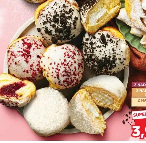 Pączek z nadzieniem różne smaki 