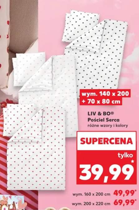 Pościel serca różne wzory i kolory