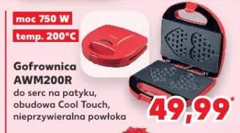 Gofrownica do serc na patyku obudowa Cool Touch nieprzywieralna powłoka