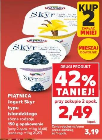 Jogurt Skyr typu islandzkiego różne rodzaje