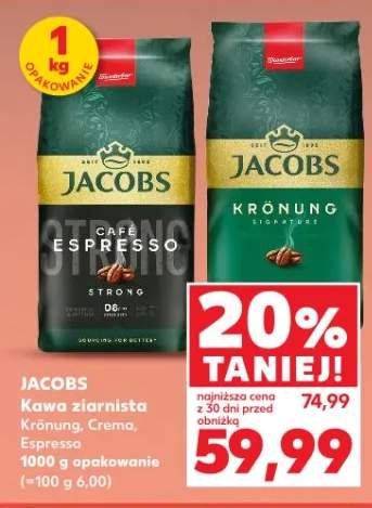 Kawa ziarnista Krönung, Crema, Espresso