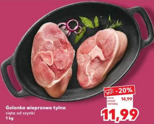 Golonka wieprzowa tylna cięta od szynki