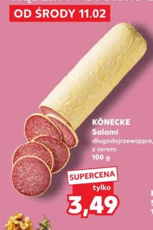 Salami długodojrzewające, z serem