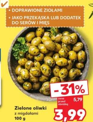 Oliwki zielone z migdałami