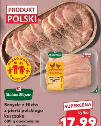 Sznycle z fileta z piersi polskiego kurczaka