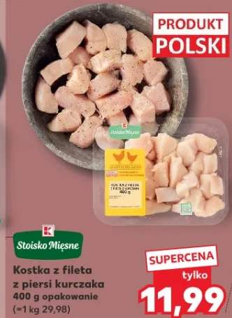 Kostka z fileta z piersi kurczaka