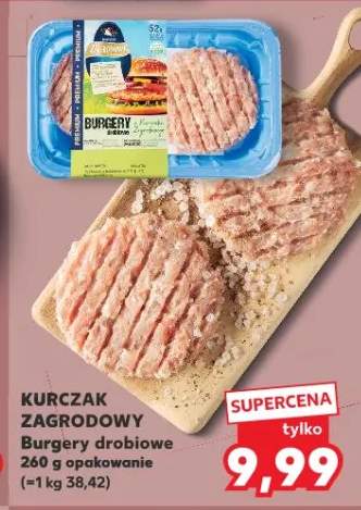 Kurczak zagrodowy burgery drobiowe