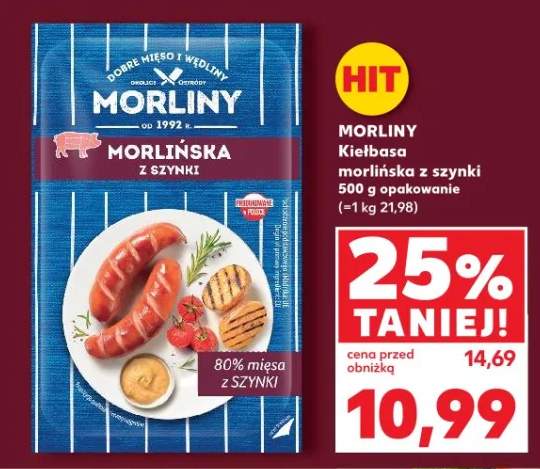 Kiełbasa morlińska z szynki