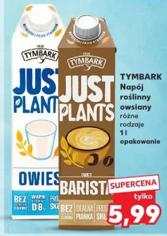 Napój roślinny owsiany różne rodzaje