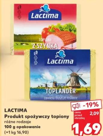 Produkt spożywczy topiony różne rodzaje