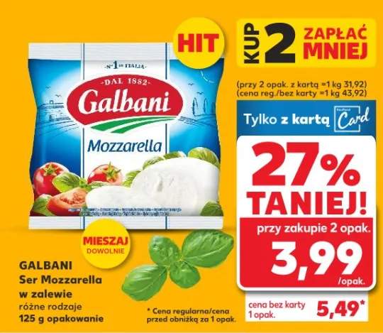 Ser Mozzarella w zalewie różne rodzaje