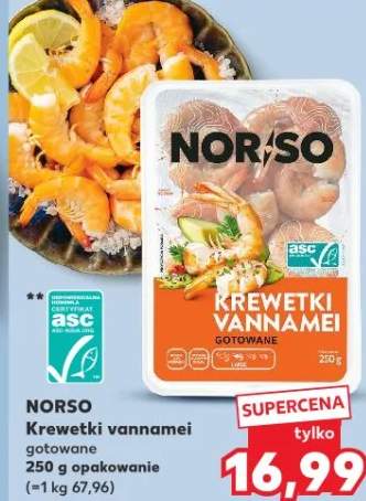 Krewetki vannamei gotowane