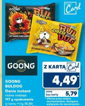 Buldog danie instant różne rodzaje