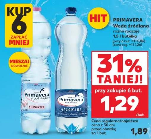 Woda źródlana gazowana