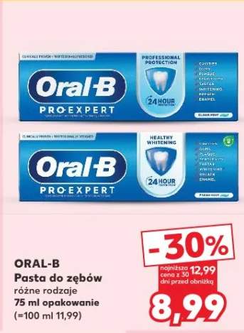 Pasta do zębów Oral-B różne rodzaje