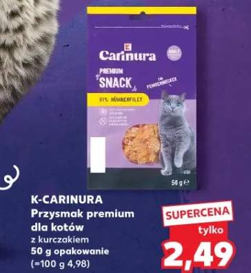 Przysmak premium dla kotów z kurczakiem 50g opakowanie