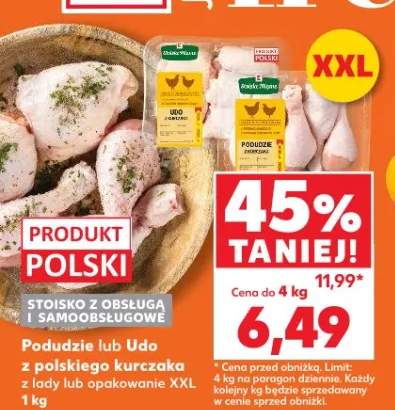 Podudzie lub Udo z polskiego kurczaka z lady lub opakowanie XXL