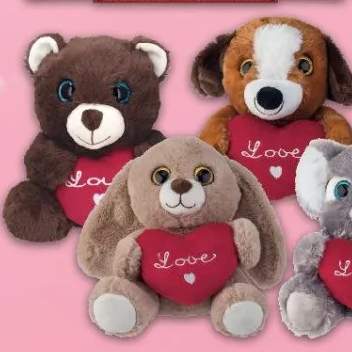 Walentynkowa zabawka z miękkiego pluszu