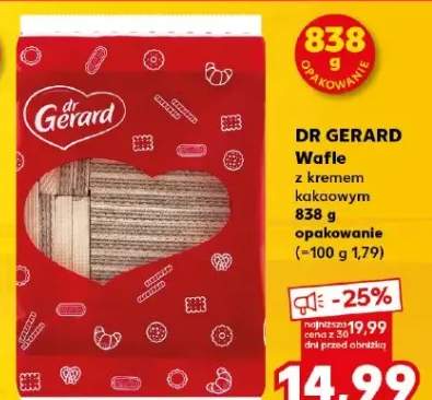 Wafle z kremem kakaowym