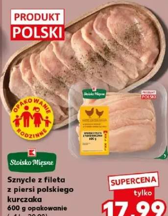 Sznycle z fileta z piersi polskiego kurczaka