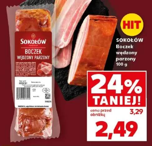 Boczek wędzony parzony