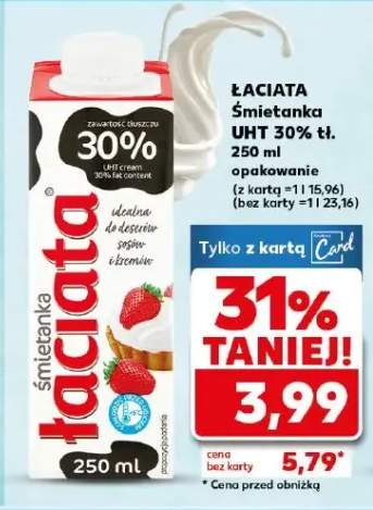 Śmietanka UHT 30% tł.