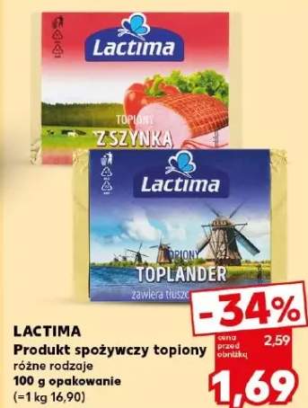 Produkt spożywczy topiony różne rodzaje