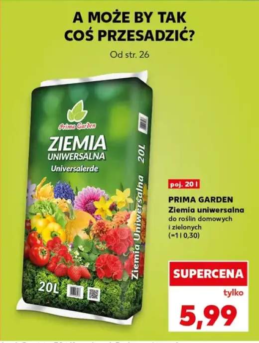 Ziemia uniwersalna do roślin domowych i zielonych