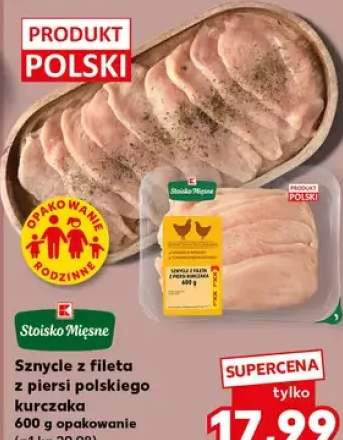 Sznycle z fileta z piersi polskiego kurczaka