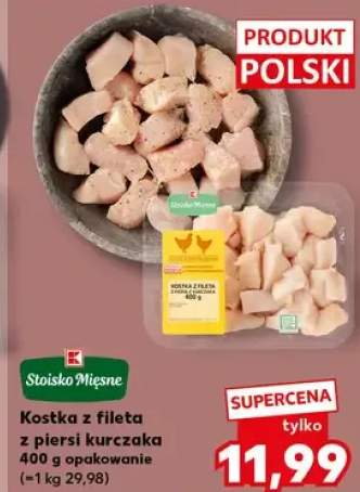 Kostka z fileta z piersi kurczaka