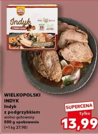 Indyk z podgrzybkiem wołno gotowany